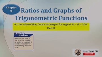 Chapter 6: Ratios and Graphs of Trigonometric Functions (Part 3)