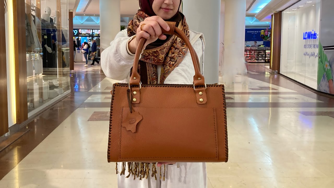 كيفية عمل شنطة box نسائية والباترون