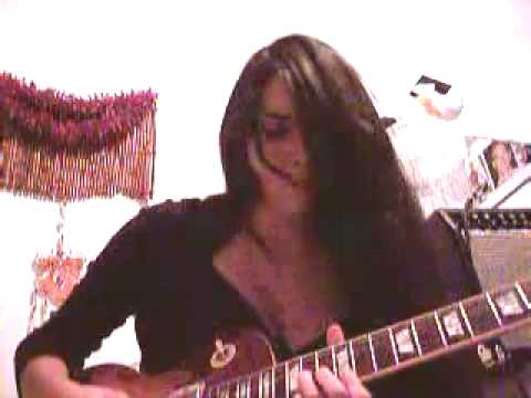 ASH SOULAR, female guitarist, solos to Samba Pa Ti