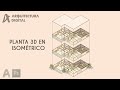 PLANTA 3D ISOMÉTRICO - AUTOCAD PHOTOSHOP
