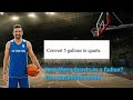 Unit Conversions (Quarts to Gallons) Step-by-Step Solution!