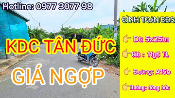 Chính chủ cần bán lô đất thổ cư đường a15b giai đoạn 2 khu dân cư tân Đức | đức hòa