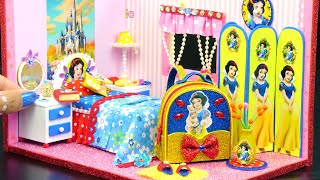 DIY Miniature Dollhouse Room ~ Snow White Room Decor, Backpack