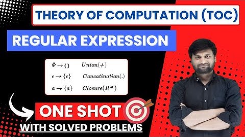 Regular Expression (RE) in TOC | Finite Automata| Regular language | L-1