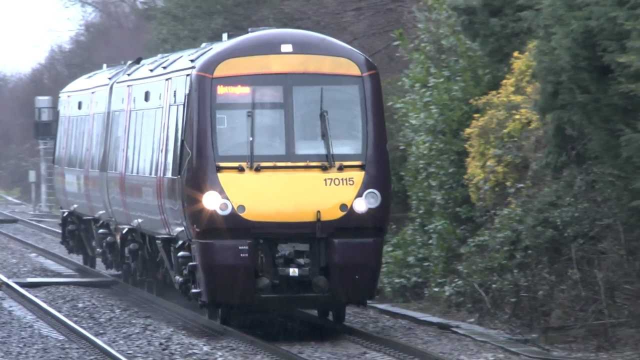 XC 170 Turbostar at Attenborough 10/02/2013 classlink