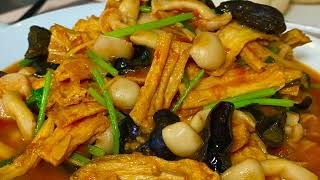 【CC】Vegetarian Dish and recipe】 Stir fried Bean Curd sticks super easy to Make but delicious by Sesame Kitchen 7,571 views 1 year ago 4 minutes, 4 seconds