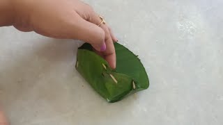 How to Make Plate from Banana Leaf