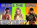 Guess The Song From 1980 to 2020 | Guess The Popular Songs Music Quiz | Guess The Song Challenge