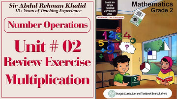 Unit 2 Multiplication Review Exercise @educationuptoclass12