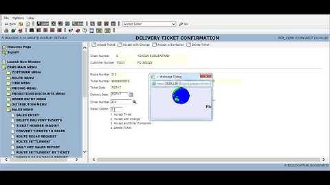 Accepting a Delivery Ticket   Converting a Delivery Ticket to a Sale