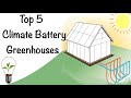 Top 5 Greenhouse Climate Batteries giving Free Heat in the Winter!