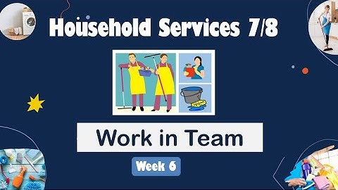 TLE GRADE 7/8 HOUSEHOLD SERVICES - WORK AS A TEAM
