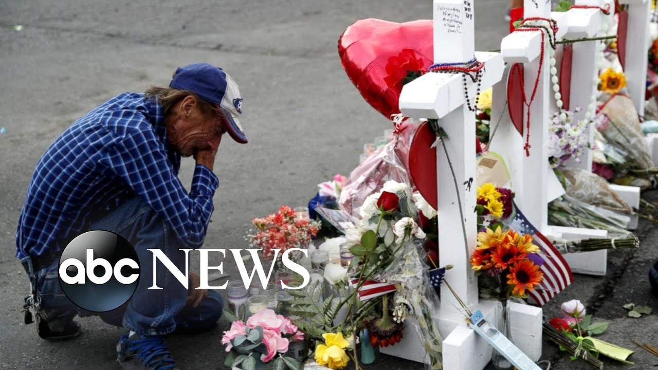 Massive turnout as community supports man whose wife was killed in El Paso shooting | ABC News