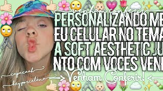 ꒰┄┄❥🕊️🌸 Personalizando meu celular no tema soft aesthetic!! screenshot 5