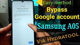 ☕ FRP Bypass Google account Samsung A05 (SM-A055F) via Hydratool