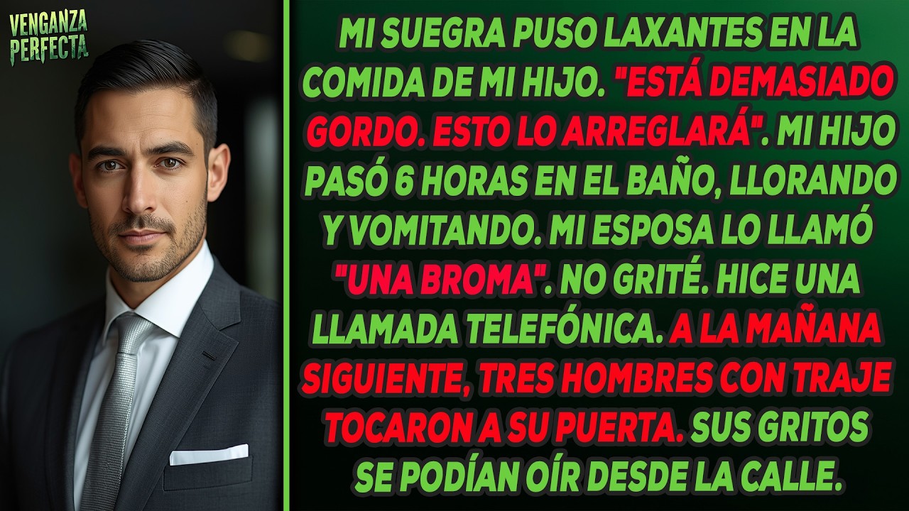 Mi suegra le puso laxantes en la comida a mi hijo: 'Está demasiado gordo, esto lo arreglará'. Él ...