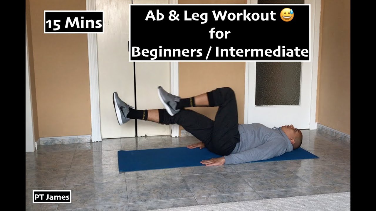 15Minute Leg & Ab Workout for Beginners/Intermediate (no equipment