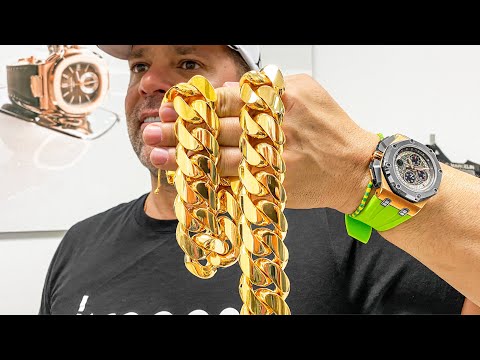 Making A 1 Kilo Gold Cuban Link Chain - This Process Is Insane!