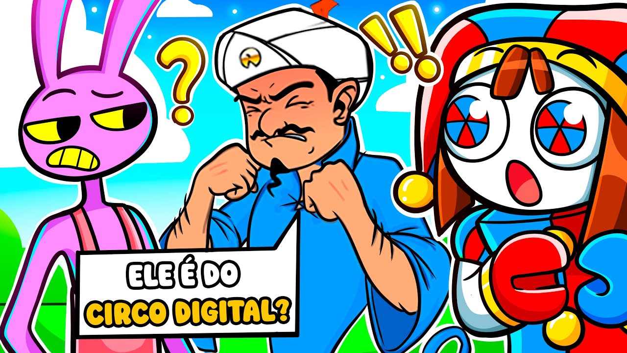 PROCURANDO os personagens do CIRCO DIGITAL no AKINATOR | The Amazing Digital Circus