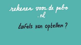 pabo-wiscat-optellen-tafels voor pabo wisCAT