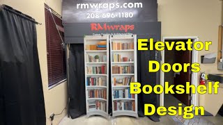 Elevator Doors That Look Like Real Bookshelves!