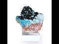 Vidéo: Libéthénite, chrysocolle, Mine de l'étoile du Congo, Congo, 59 grammes