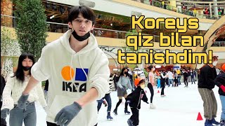 Koreys qiz bilan skeyt uchgani bordik