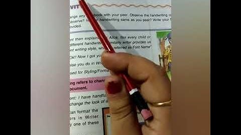 Class V chapter 4 (writing styles in open office writer)