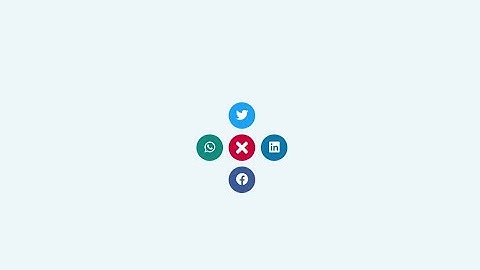 Animated social share button using HTML, CSS & javaScript