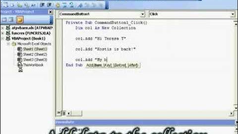 Excel VBA - Collections