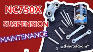 HONDA NC750X important maintenance job (SUSPENSION LINKS)