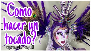 Tutorial Como hacer un penacho / tocado / casco para la cabeza! DIY How to make a Headdress!