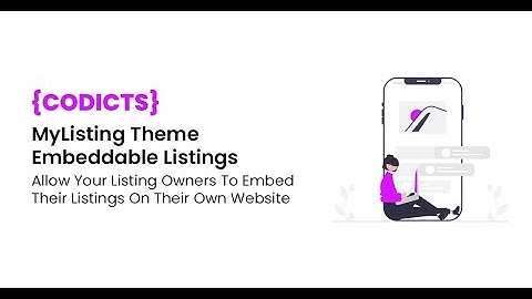 {CoDicts} MyListing Theme Embeddable Listings