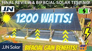 Critical Home Circuits On JJN 1200W Bifacial Solar Panel Array!