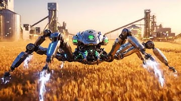 hightech tarwe-oogstrobot