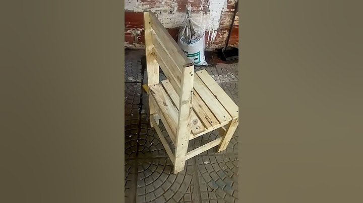 mi creación silla hecha con pallets...👏