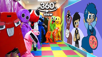 Rainbow Friends 360° - CINEMA HALL |Alphabet Lore But It