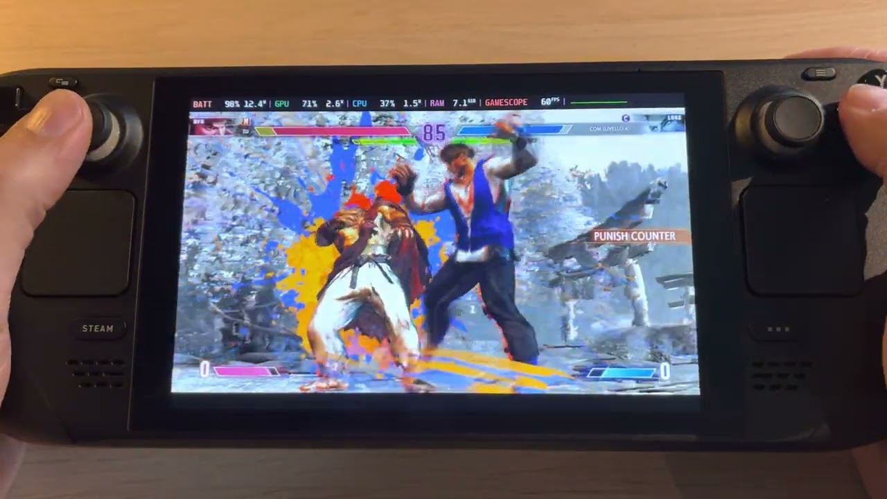 Street fighter 6 demo Steam Deck gameplay