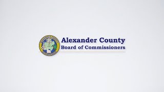 Alexander County Board of Commissioners Meeting - January 6, 2026