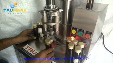 Semi automatic bottle capping machine, ropp cap sealing machine