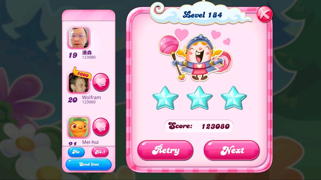 Candy Crush Saga Level 184
