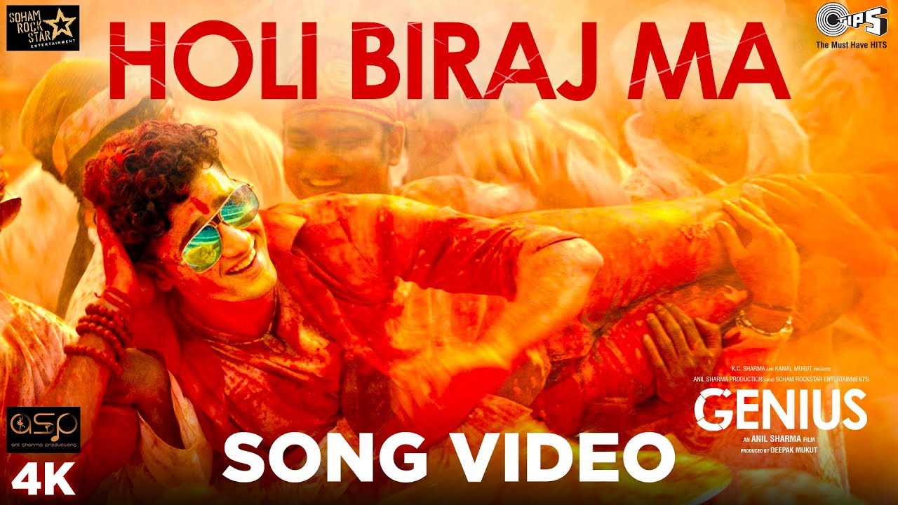 Holi Biraj Ma  Song Video   Genius  Utkarsh Sharma Ishita  Jubin Nautiyal Himesh Reshammiya