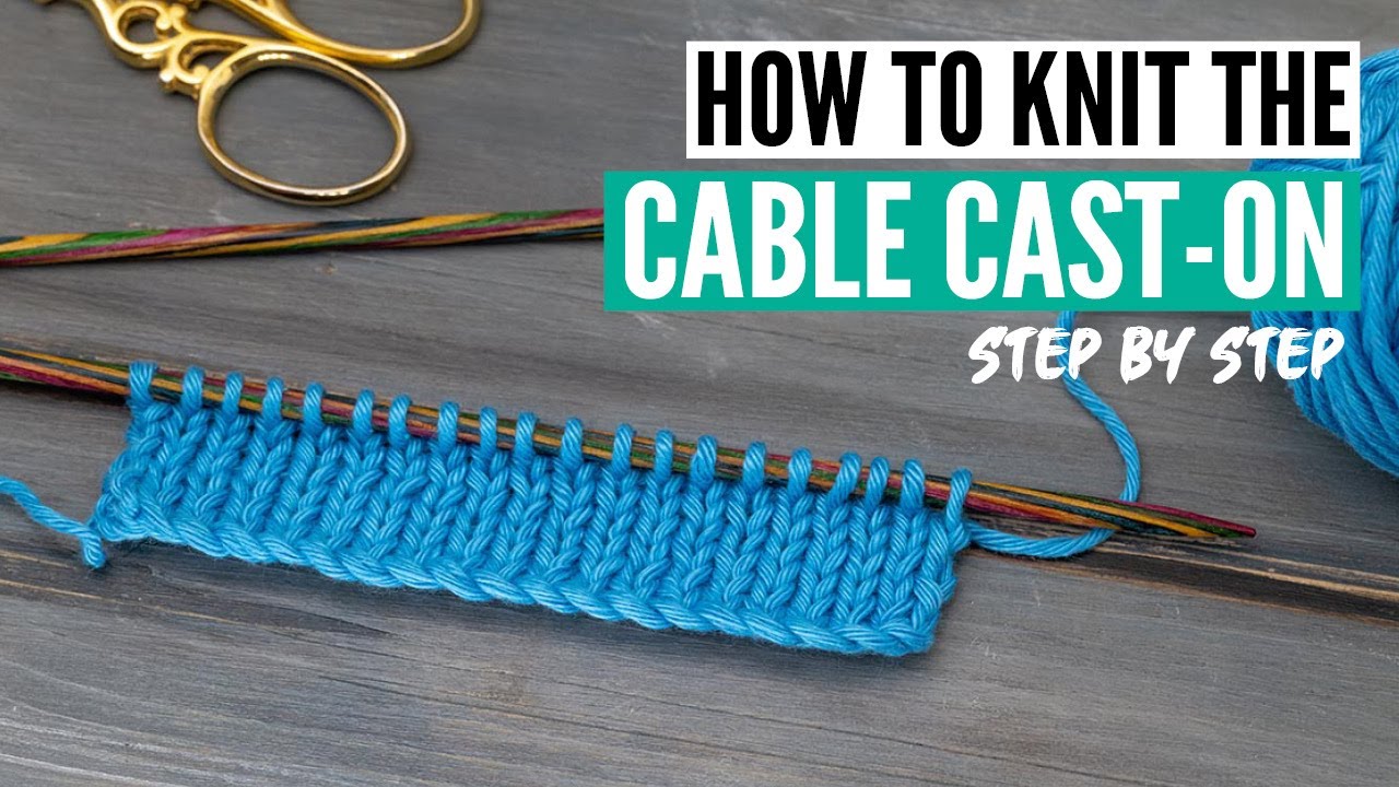 How to do the crochet cast-on in knitting [step-by-step + slo-mo