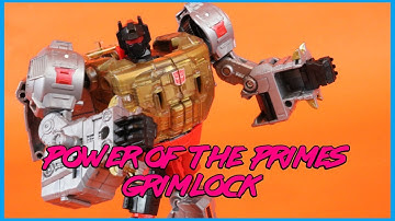 Transformers Power of the Primes GRIMLOCK Action Figure Toy Review