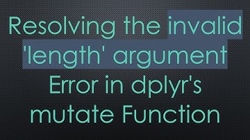 Resolving the invalid 