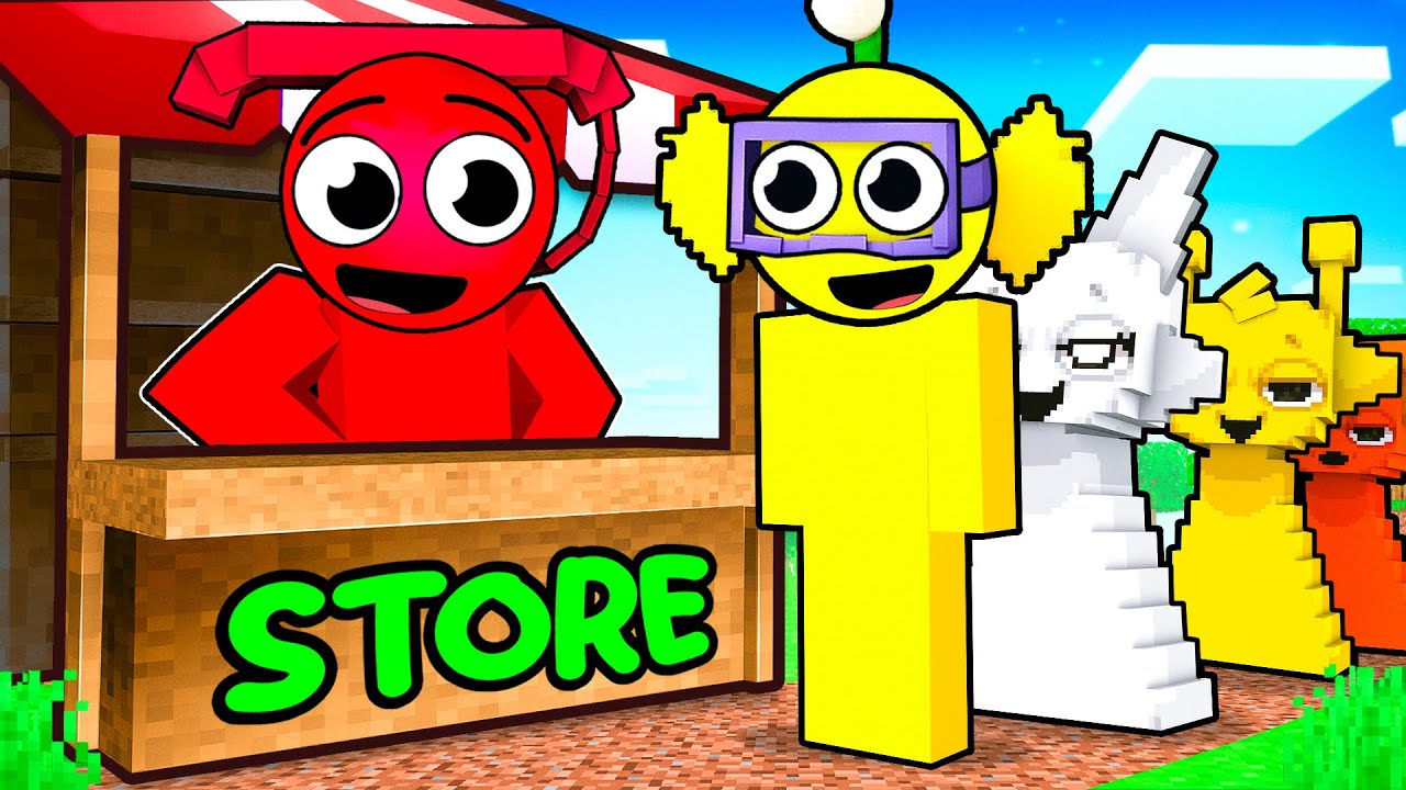 I Opened a SPRUNKI SHOP In Minecraft!