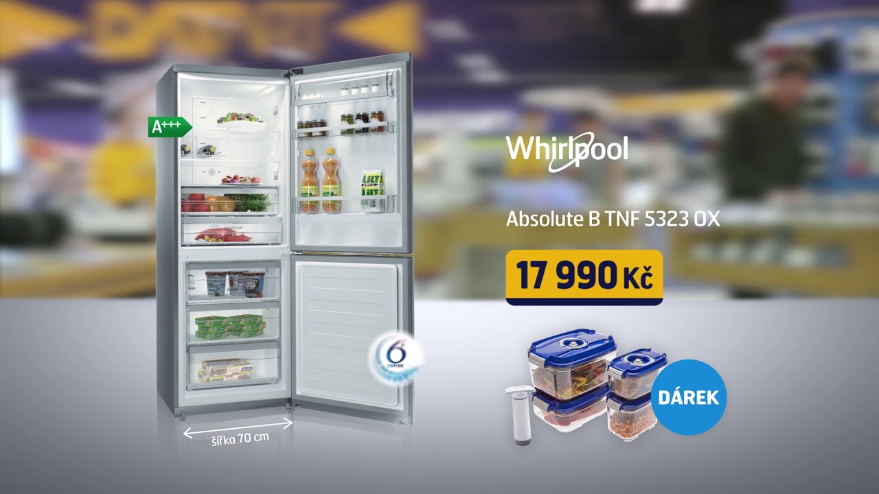 Lednice s mrazákem Whirlpool B TNF 5323 OX - YouTube