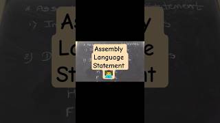 Assembly Language Statement Explained! 🤖