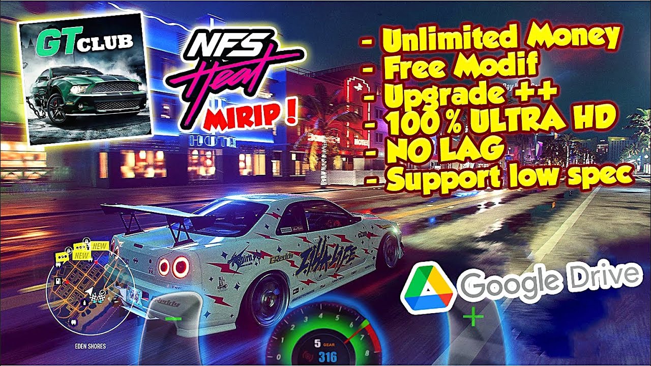 Game Mirip NFS HEAT, Drag Race Android MOD 2022 NO PASSWORD