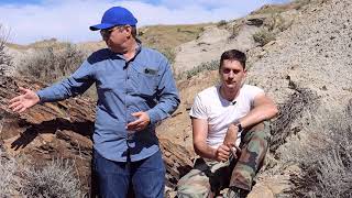 Fossil Crates On Location Judith River Montana